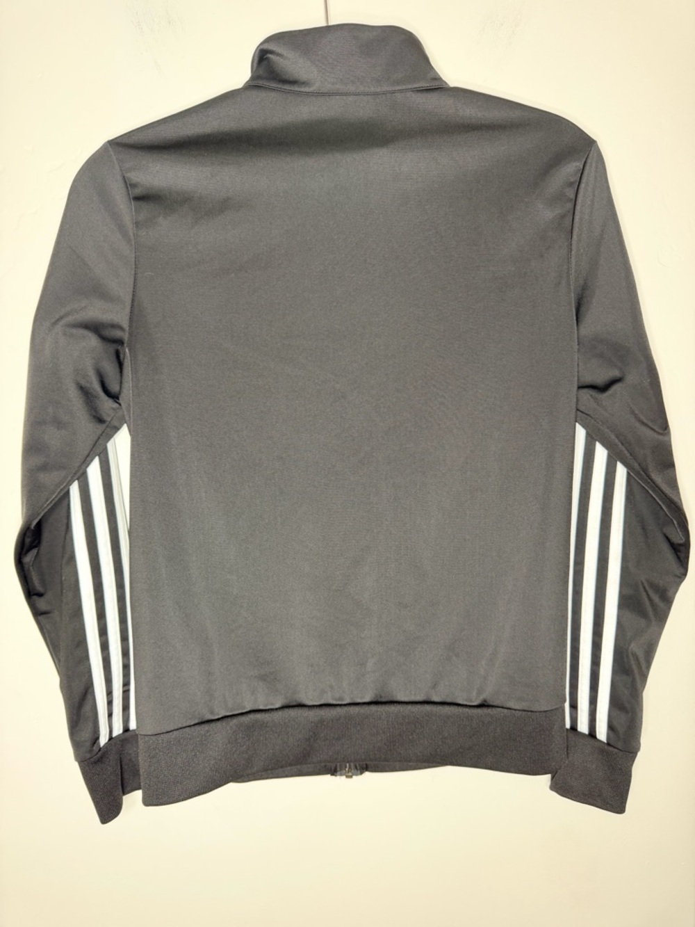 Adidas women jacket Black Performance Top White Logo Tag EUC Small casual - Picture 3 of 3